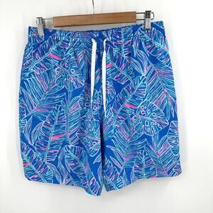 Chubbies The Cruise it of Lose It Classic Swim Trunks in blue palms Size L